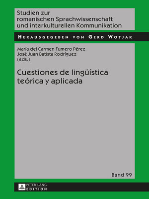 cover image of Cuestiones de lingüística teórica y aplicada
